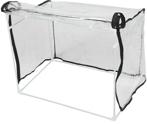 VICASKY Mini Serra Portatile da Orto 60X40X40 CM con Copertura Resistente alle Intemperie Serra per Piante con Cerniera per Balconi e Tavoli da Giardino Protezione Invernale per Fiori e