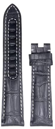 NKCVEZBW Kompatibel mit OMEGA DARK SIDE OF THE MOON, Armband aus Krokodilleder(Blue Pink,20mm)