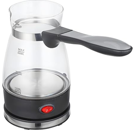 Sharplace Cafetera turca eléctrica con Mango Largo, Tetera, cafetera para casa rodante