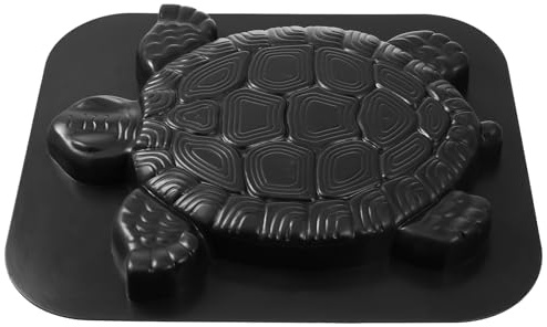 GLEAVI Schildkröten Trittsteinform Betonpflasterform Gartensteine Bodenform für Hof und Rasen Selbstgemacht Gießform zur Gartendekoration mit Langlebigem Material