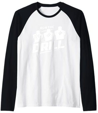 Rango de Tiro de día de Rango Rango de Pistola Rango de práctica de Objetivo Camiseta Manga Raglan