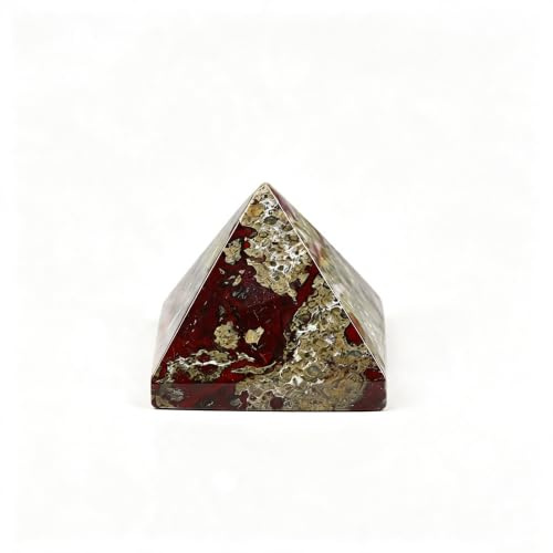 Naturlig kristallpyramid – 5 cm läkande ädelstensstaty | Handskuren polerad obelisk för skrivbord, hemmakontor, vardagsrumsinredning | Reiki- och Feng Shui-energisten