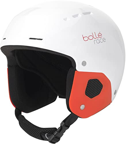Bollé 31711 Casque de Ski Mixte Enfant, Blanc Brillant, Taille: 49-52CM, Quickster