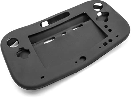 vhbw Étui Housse Compatible avec Nintendo Wii U Gamepad Console de Jeu, Manette - Silicone, Noir