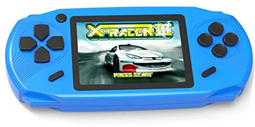 Console de Jeux Portable pour Enfants Adultes Construit en 100 avec 16bit Éducation Jeux Classiques Vidéo Plug & Play et Consoles Système 3.0 LCD Big Écran d’Anniversaire et Cadeau de Noël-Bleu
