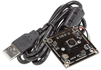 Arducam 8MP 1080P Auto Focus USB Camera Module with Microphone, 1/3.2 CMOS IMX179 Mini UVC USB2.0 Webcam Board with 3.3ft/1m Cable for Windows, Linux, Android and Mac OS