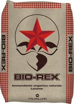 acquaverde 6 Sacchi da 25 kg Biorex Stallatico Letame Organico Naturale | 150 kg