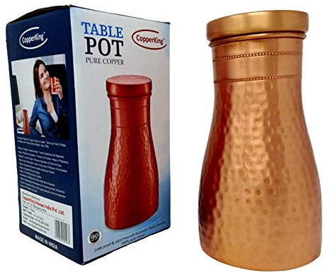 CopperKing Pot de table en cuivre pur 1100 ml