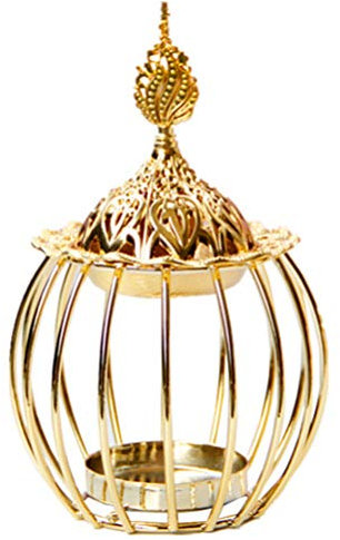 BESPORTBLE Arabische Räuchergefäß Gold Kerzenhalter Weihrauchbehälter Metall Weihrauchbrenner Tower Form Duftlampe Aromalampe Räucherstäbchen Halter Brenner Hochzeit Weihnachten Deko