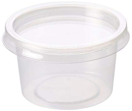 Sabco - 4oz 50pcs Sauce Pots With Lids - Sauce Pots, Sauce Containers With Lids - Plastic Pots With Lids - Sauce Containers