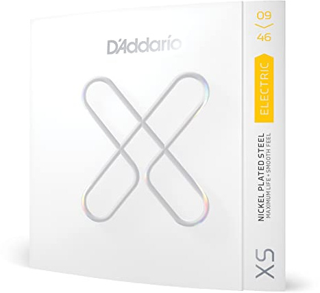 D'Addario Gitarrsträngar – XS Belagda Elgitarrsträngar – Förlängd livslängd för 6-strängade gitarrer – XSE0946 – Superlätt topp/Regular botten, 9-46 – 1 set