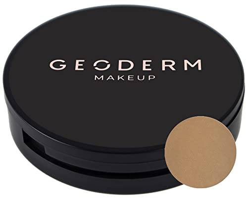 GEODERM Polvos Bronceadores Compactos - Bronzer, Polvo Compacto Bronceador Matificante, Marrón
