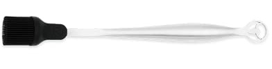 MOESTA-BBQ 19910 Simple BBQ-Pinsel, aus Edelstahl, spülmaschinenfest | Grillpinsel mit XL-Silikon-Bürstenkopf, Marinierpinsel fürs Grillen, für Gemüse, Fisch und Patties, leicht zu reinigen