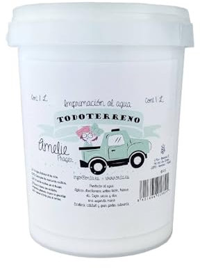 Amelie Prager 811407 Imprimación Todoterreno para madera, metal, cristal y superficies dificiles, Blanco, 1 Litro - IberNorma