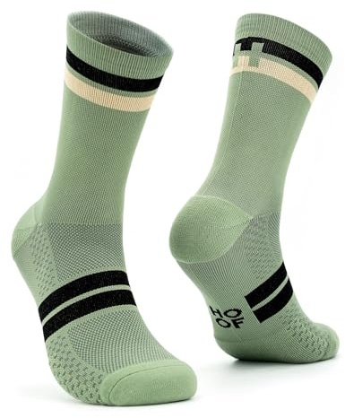 HOOF – Calze Running Compressive e Antivesciche – Riducono Affaticamento e Migliorano Circolazione – Tessuto Tecnico Vaporfeel – Unisex - Pacer Forest Mist - Size 40-43