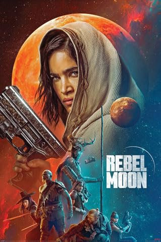 Rebel Moon - War Comes to Every World - Druck Plakat Film Poster - Größe 61x91,5 cm + 2 St Posterleisten Alu 63 cm
