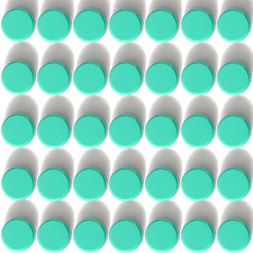PYJLBX Magnete für Magnettafel, 40 Stück Kühlschrankmagnete Stark, Bunte Mini Magnete Rund, Kleine Magnet für Whiteboard, Magneten für Tafel, Pinnwand, Notizen, Büro, Schule, Dekorative Magnet (Grün)