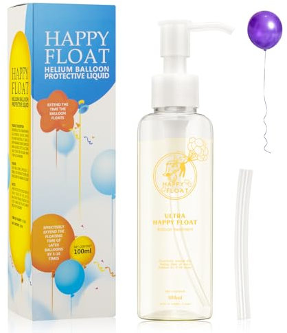 Allony Float Magic Trattamento per palloncini in lattice di elio, 100 ml, aumenta il tempo di galleggiamento, alta efficienza e lunga durata, adatto per feste di compleanno