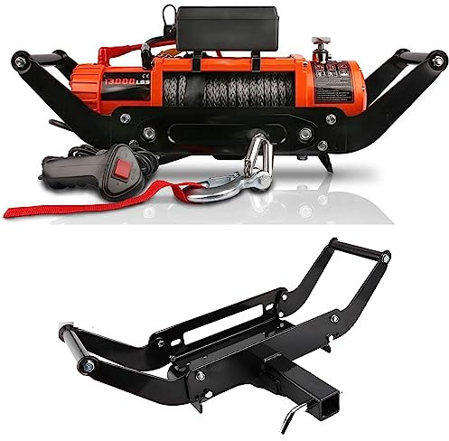 Brilluxa Placa de montaje de cabrestante universal - Soporte para camiones, ATV, remolques 4x4, capacidad de 9000-13500 libras, soporte de cabrestante de recuperación