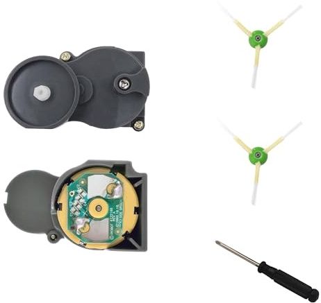 MIRTUX Motor de Cepillo Lateral Compatible con Roomba E5 i7. Incluye 2 cepillos Lateral accesotios de Recambio Compatible con Roomba Aspirador - Motor de Gran Potencia