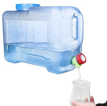 12L Camping Water Container with Tap - Portable Water Storage Bucket for Hiking, Fishing, Picnic, BBQ, and Travel | Durable Water Carrier for Outdoor Adventures