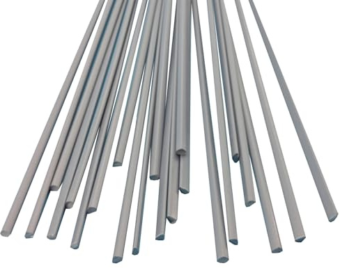DryiC Kunststoff Schweißstäbe Schweißdraht Verschweißen Dreieck Aus PVC, Geeignet Zum Rohrschweißen, Gewicht 1Kg,Grau,3mm x 3mm x 5mm