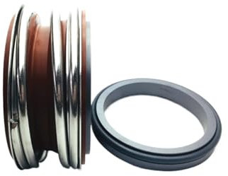 CAYUND MG1-75/G4 MG1-75/G6 MG1/75-Z Unwucht Gummibalg Mechanische Dichtungen Wellengröße 75mm for Wasserpumpe Material SIC/SIC/VIT(MG1-75-G4)