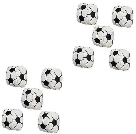 Yardwe 2 Sätze Handgefertigter Sandsack Fußballspielzeug Fußball Sandsack Fußball Sandsack Klassischer Jonglier Sandsack Sandsack Fußball Sandsack Leder Schwarz 5 Stück * 2