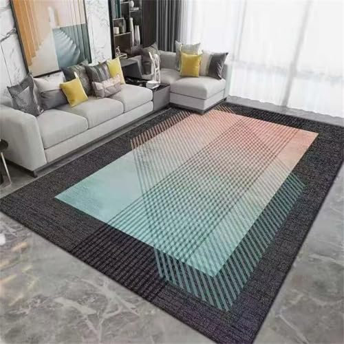 DJHWWD Teppich Bad Wohnzimmer Studie rechteckigen Halle bedruckten verschleißfest und schmutzabweisend tepiche für bettvorleger 130X180CM