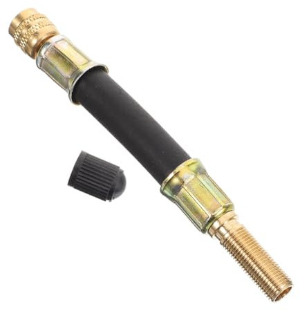 HOLIDYOYO Reifenverlängerungsstange 120mm Aus Gummi Und Eisen Für Zwillingsreifen Und Anhänger Ventilverlängerung Aufpumpadapter Autozubehör Zuverlässig Und Robust