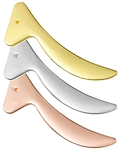 WRITWAA Gesichts und Augenmassage Werkzeug 3 Stück aus Zinklegierung für Hautstraffung und Entwässerung bei Reisen und Zuhause