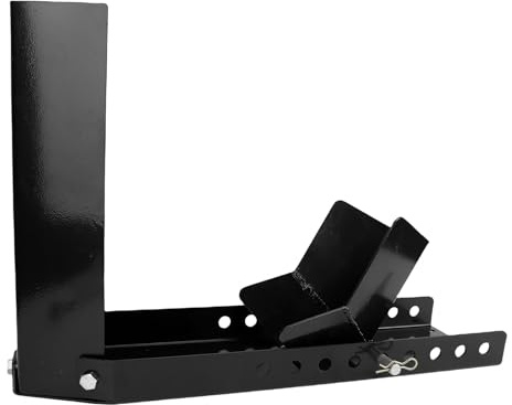 Kikumi Motorcycle Wheel Chock Antislip 3000lbs Load Capacity Black Heavy Duty Trailer Front Tire Stand for 8-24 Inch Wheels Crusier Sports Dirt Bikes