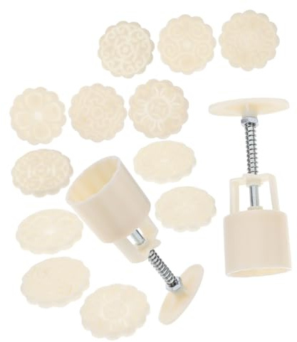 ERINGOGO 2 ensembles Lot de Moules à avec Fleur Poussoir pour Biscuits et Gâteaux DIY Motifs Artistiques Traditionnels Chinois et Pâtisserie Maison