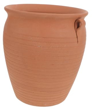 Pot à Ail en Terre Cuite, Récipient de Conservation Ventilé | Rangement Cuisine, Style Ferme au Look Rustique Minimaliste, Adapté aux Légumes et Gingembres