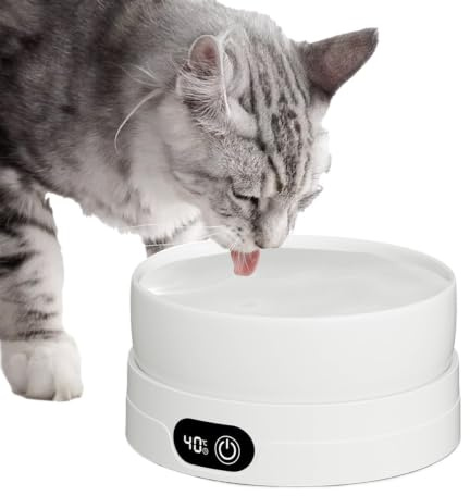 ETUCYNG 16W Beheizter Wassernapf Hund Keramik Beheizbare Trinkschale 4 Einstellbare Stufen Eisfrei Winterlich Beheizbarer Napf Kaninchen Hunde Katzen Vogeltränke Beheizt
