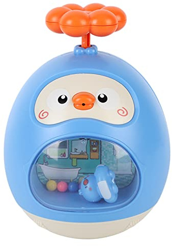 Anatra da bagno con doccia, simpatico giocattolo per vasca da bagno con acqua spruzzata, per bambini, giochi al coperto e all'aperto (Blu)