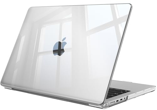 Fintie Fodral kompatibelt med MacBook Pro 14 tum M5 M4 M3 M2 M1 Pro/Max (2026–2021) A3426, A3427, A3434, A3112, A3401, A3185, A2992, A2918, A2779, MacBook Pro, 14 tum. Transparent