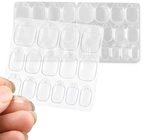 40 Blatt 600 Stuck Nagel Klebepads Doppelseitig Transparent, Press On Nails Kleber Strips Starke Haftung, Wasserfest Jelly Gel Tape Für Fake Nails Nagelkleber DIY Maniküre