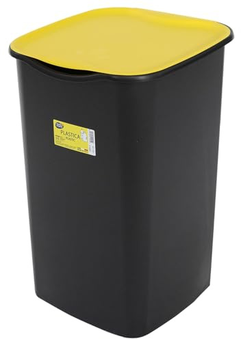 Tre Ti Poubelles, Jaune Noir, 50 lt