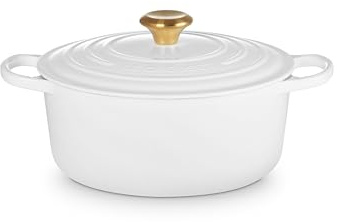 Faitout rond avec bouton doré