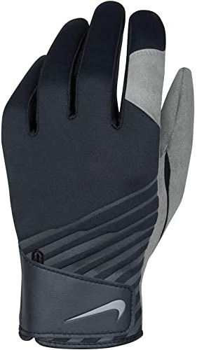 NIKE NGGCWML1 Carta Fußball-Golfhandschuhe für kaltes Wetter, Herren, Größe S, Schwarz/kühles Grau/kühles Grau, Einheitsgröße