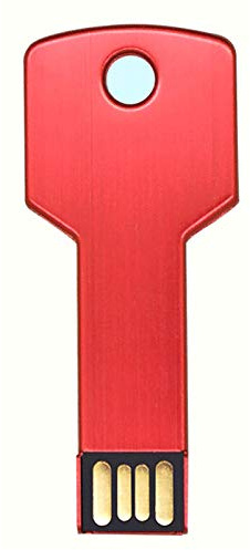 ELLENNE Pendrive USB metal llave roja 64 GB llavero memoria A2 | Pendrive USB metal llave 32 GB 64 GB 128 GB llavero memoria externa PC LAPTOP