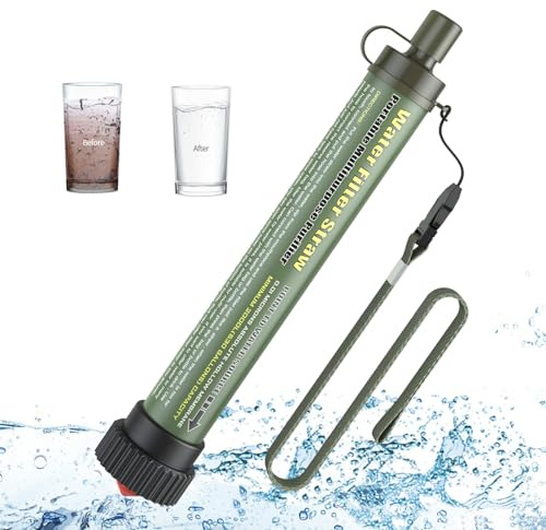 Lixada Wasserfilter Strohhalm Wasserfilter Outdoor Survival Outdoor Wasserfilter 2000 L Wasserfilter Outdoor Trinkwasseraufbereitung Kann Alle Bakterien Und Viren Filtern