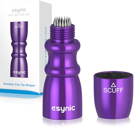 eSynic Snooker-Queue-Spitzen-Former, violett, Approx. 6.7 x 2.2 cm/2.6 x 0.9 inch