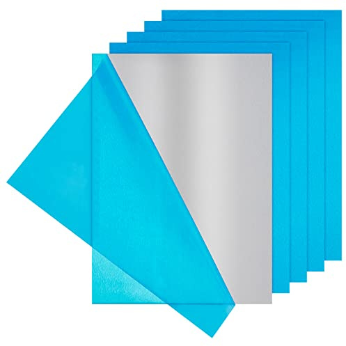 BENECREAT 10 Stück Aluminiumplatte mit Schutz Film, 180x130mm, Silber | 0,6 mm Dicke, Aluminium Übungsblätter, Aluminiumblech, Metallplatte für Gravur Basteln Schmuckherstellung Handprägung Prägen