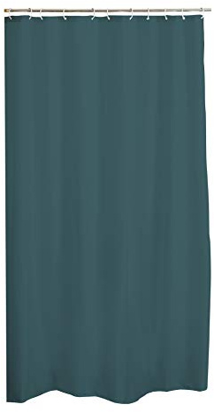 douceur d'intérieur, Duschdraperi (180 x 200 cm) Blå/Emerald Vitamin, PEVA