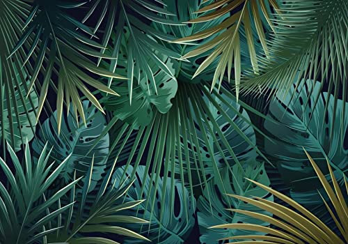 Wesmilewallpaper Papier Peint Panoramique Feuilles Tropicales 400X280cm