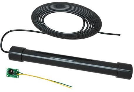 X X-HOUSE Einfahrt-Fahrzeugsensor für automatischen Toröffner, Fahrzeugausgangssensor-Kit, kabelgebundener Ausstiegsstab, Einfahrt, Auto, Fahrzeugdetektor, 15 m, Schwarz
