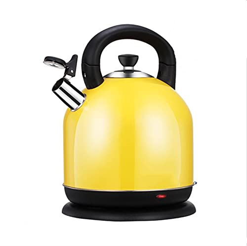 JUNMIN Yellow Electric Kettle, 3L Stainless Steel Teapot, Automatic Shut-off, Dry Boil Protection, Quick Water Boiler, Coffee Making Utensils (Color : Yellow, Size : 4.2L)