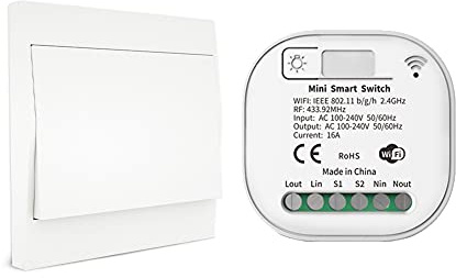 MOES Wireless RF433 und WiFi Lichtschalter Fernbedienung, Keine Batterie